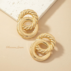 18K Gold Chunky Ball Drop Earrings - Image 2