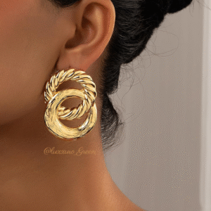 18K Gold Chunky Ball Drop Earrings - Image 1