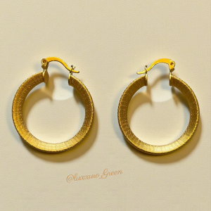 Ripple Texture Chunky Hoops - Image 3