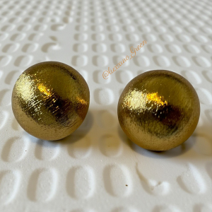 Vintage Bubble Dome Earrings - Image 1