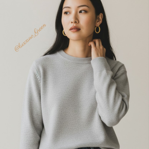 Gold Hoop Earrings - Image 2